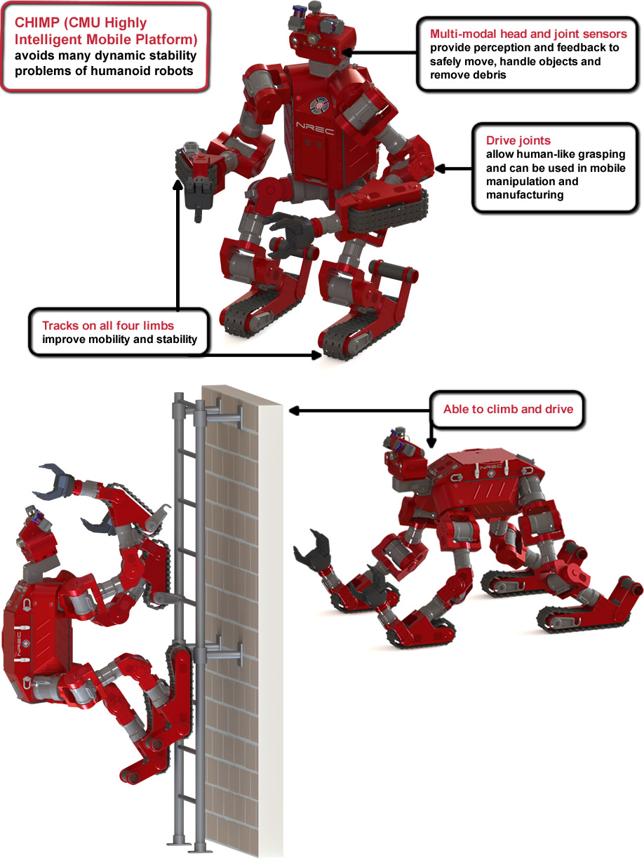 CHIMP disaster response robot