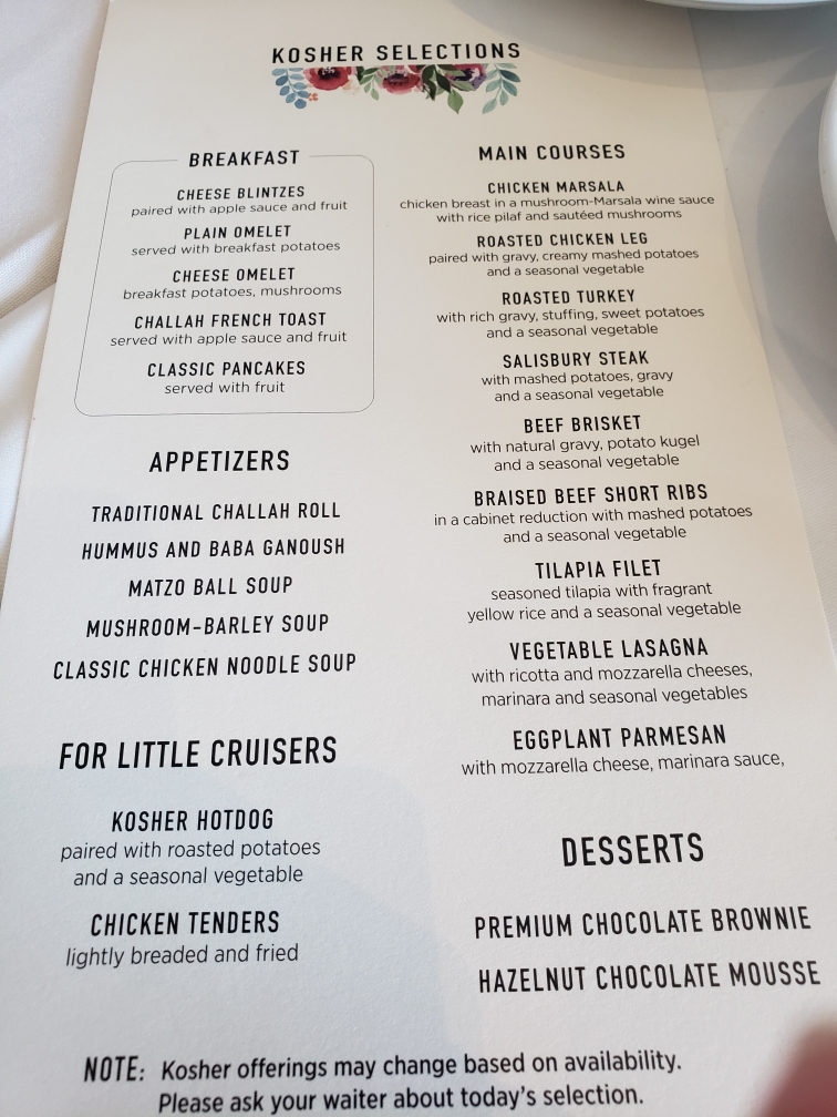 does princess cruises have kosher food